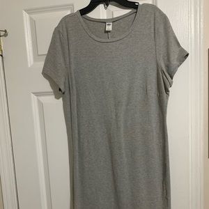 Grey T-shirt dress